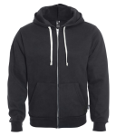 Unisex hooded full zip sweatshirt