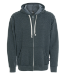 Unisex hooded full zip sweatshirt