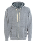 Unisex hooded full zip sweatshirt