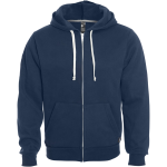 Unisex hooded full zip sweatshirt
