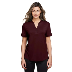 North End Women's JAQ Snap-Up Stretch Performance Polo