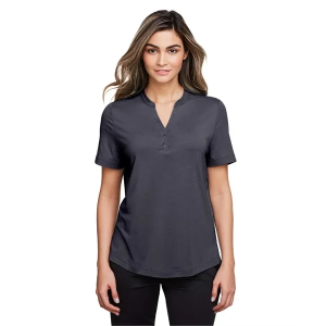 North End Women's JAQ Snap-Up Stretch Performance Polo