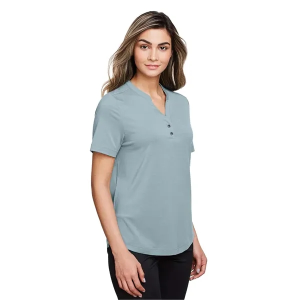 North End Women's JAQ Snap-Up Stretch Performance Polo