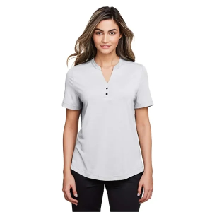 North End Women's JAQ Snap-Up Stretch Performance Polo
