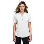 North End Women's JAQ Snap-Up Stretch Performance Polo