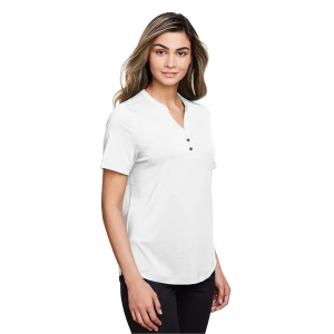 North End Women's JAQ Snap-Up Stretch Performance Polo