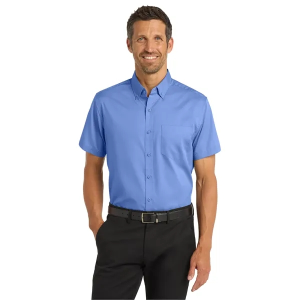 Port Authority Short Sleeve SuperPro Twill Shirt.