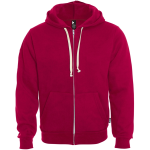 Unisex hooded full zip sweatshirt